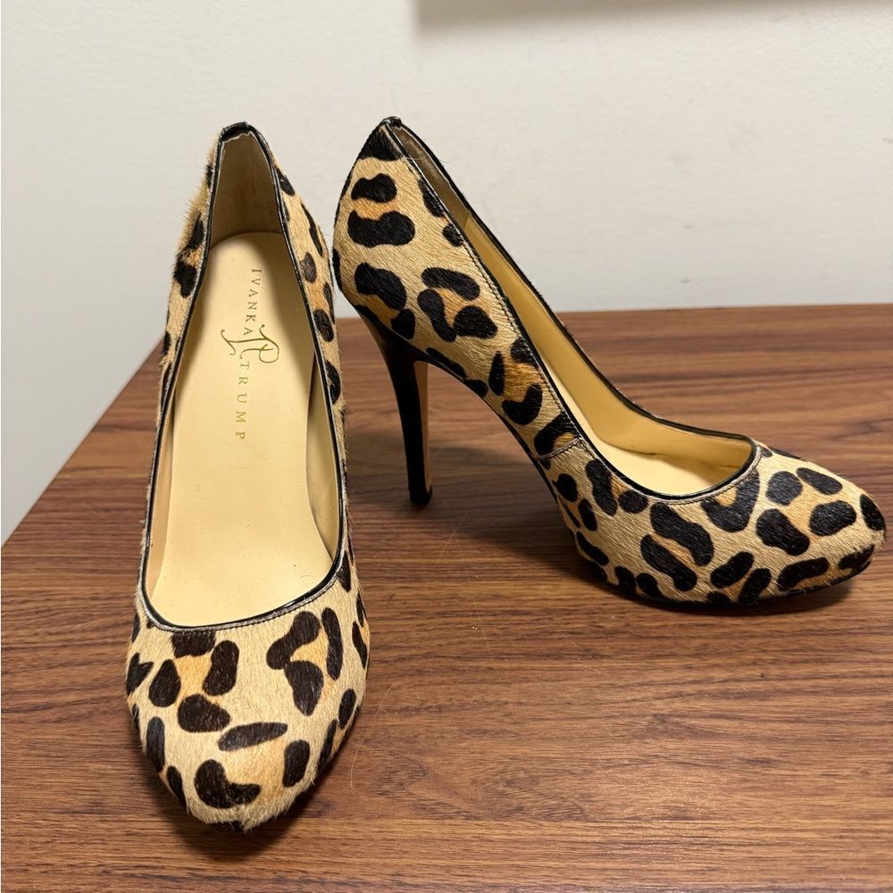 Ivanka Trump Animal Print Heels